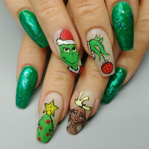 Christmas nail art designs