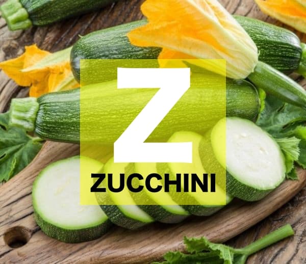 List of Vegetables Names starts with Z