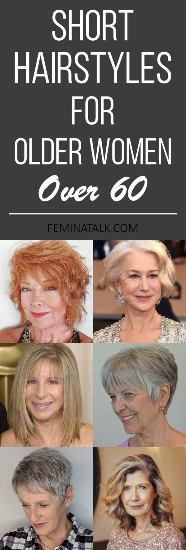 Short Hairstyles For Older Women Over 60