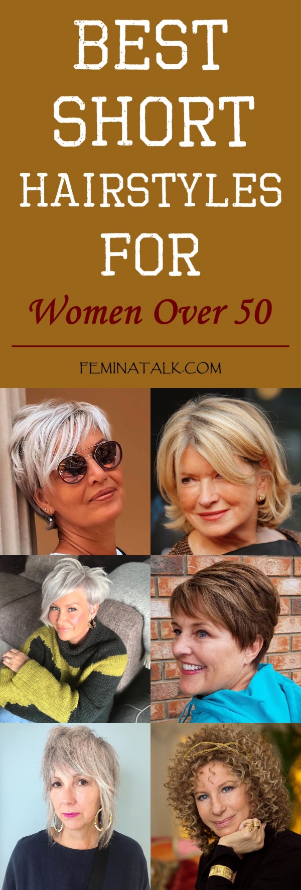 Short Hairstyles for Women Over 50