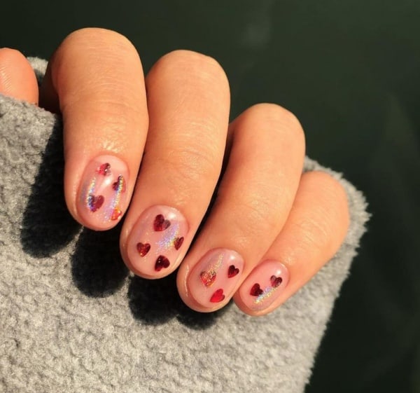 valentine’s day nail art designs
