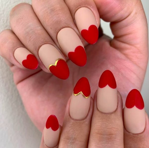 valentine’s day nail art designs