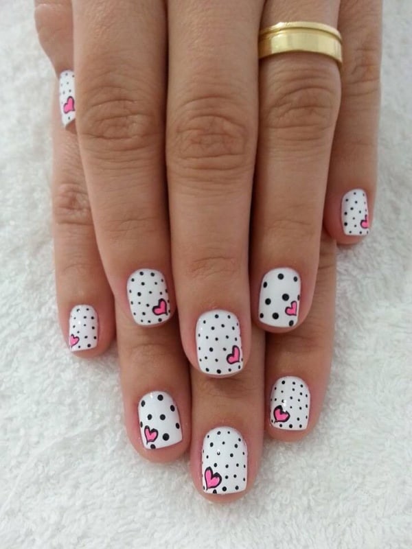 valentine’s day nail art designs