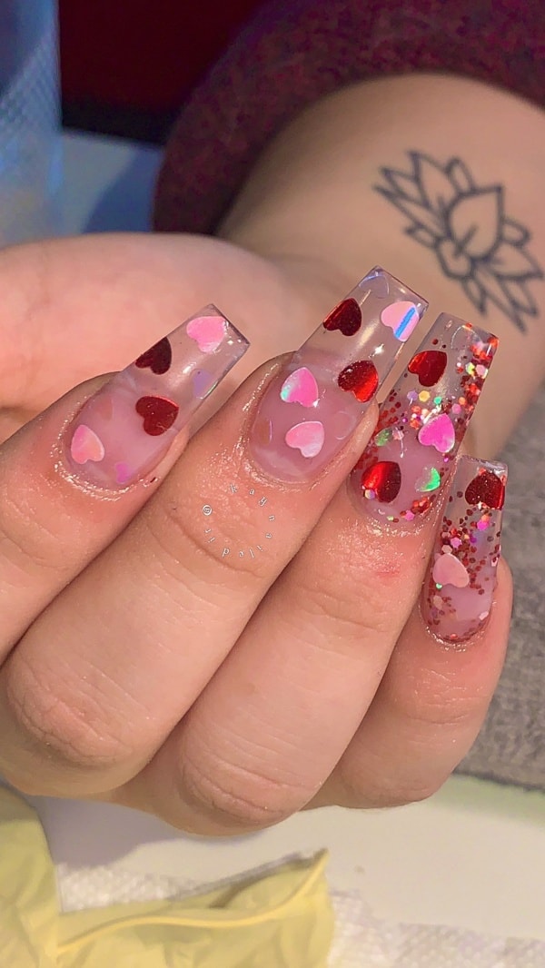 valentine’s day nail art designs