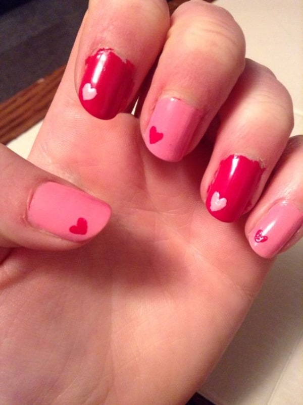 valentine’s day nail art designs