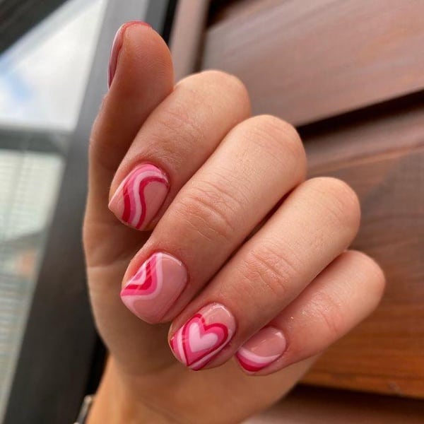 valentine’s day nail art designs