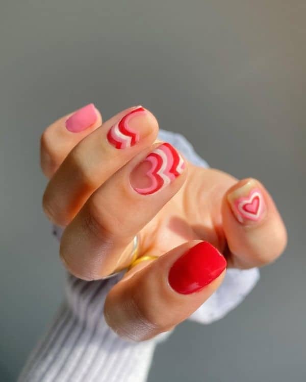 valentine’s day nail art designs