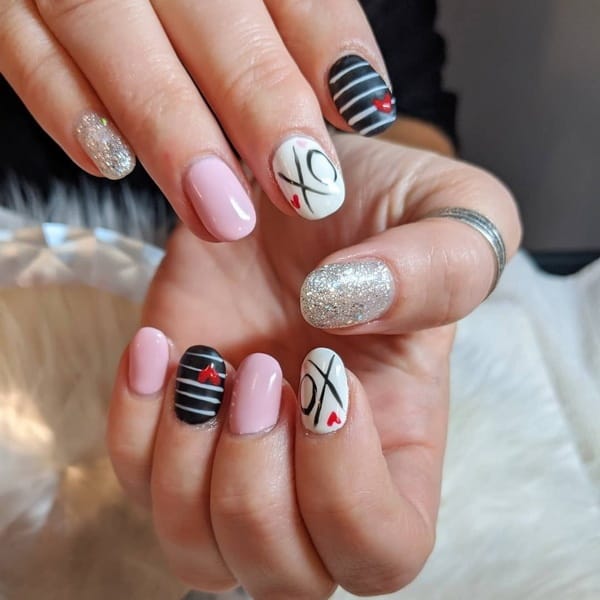 valentine’s day nail art designs