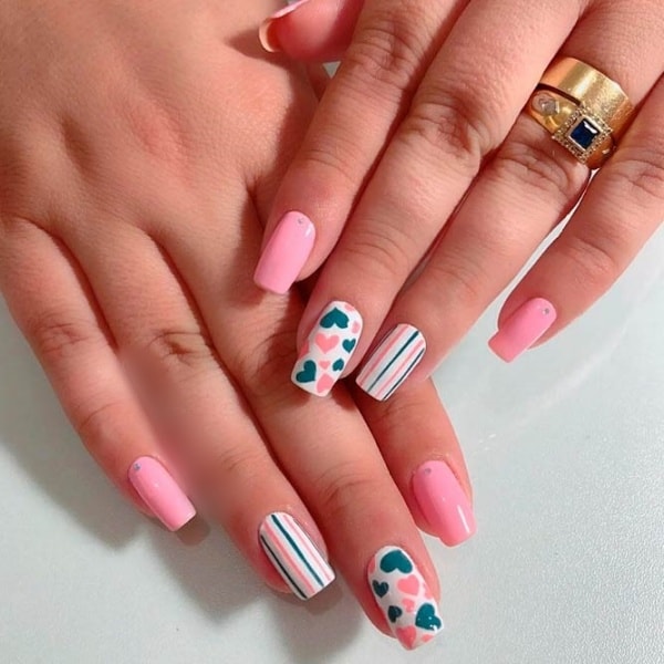 valentine’s day nail art designs