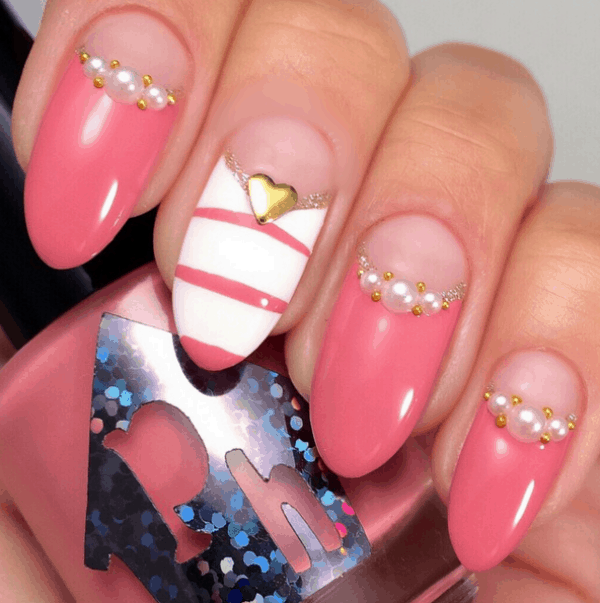 valentine’s day nail art designs