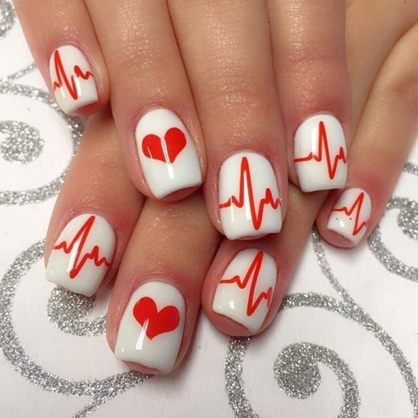 valentine’s day nail art designs