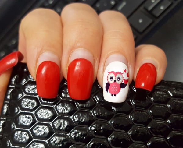 valentine’s day nail art designs