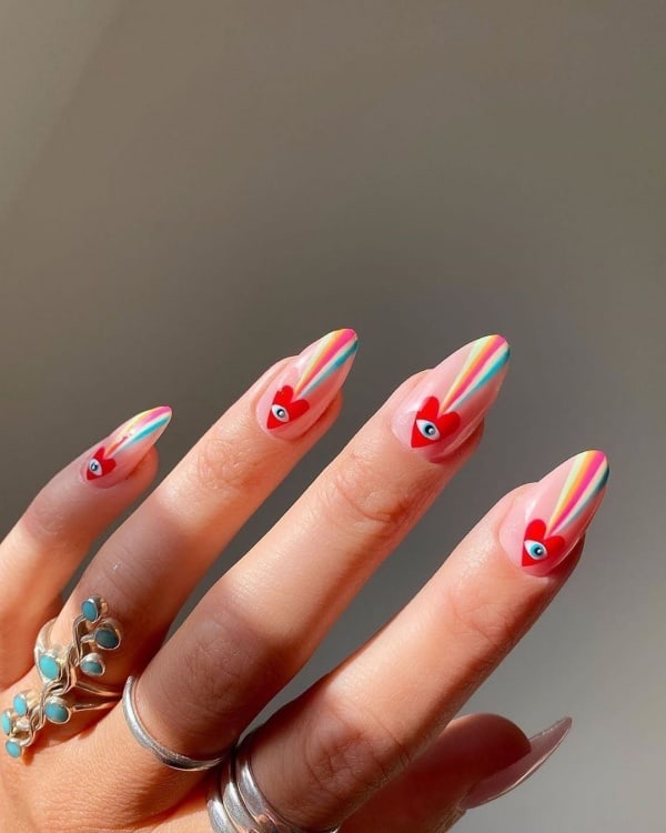 valentine’s day nail art designs