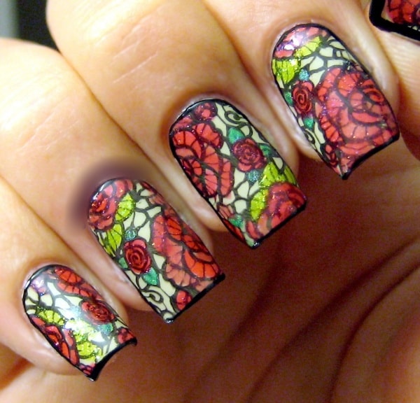 valentine’s day nail art designs