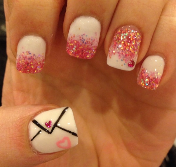 valentine’s day nail art designs