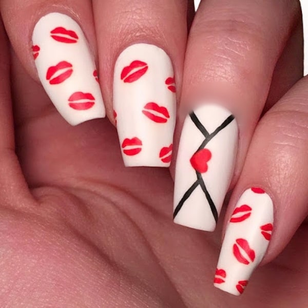 valentine’s day nail art designs