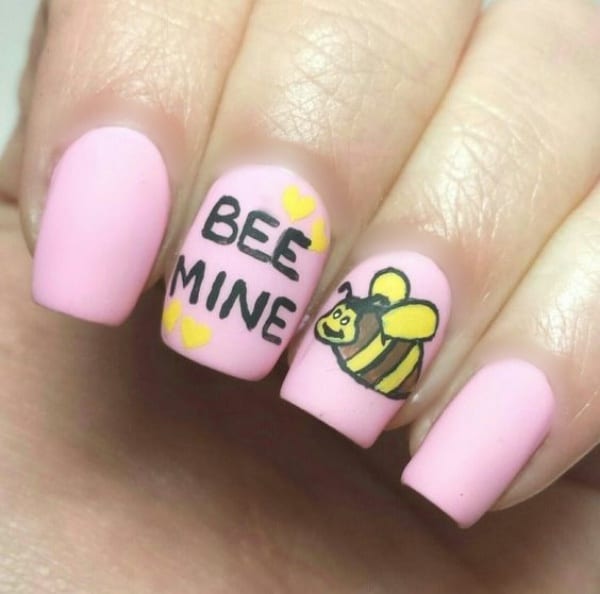 valentine’s day nail art designs