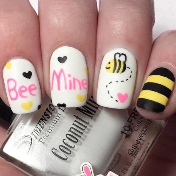 valentine’s day nail art designs