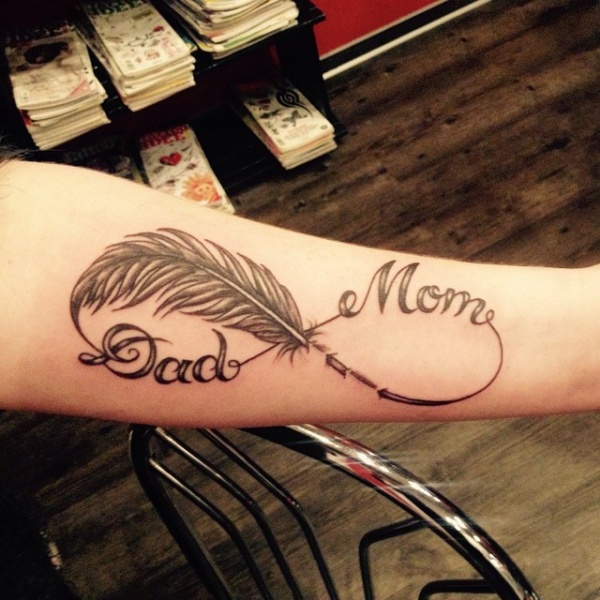 Tattoo uploaded by Billy Vauls • Mum & Dad memorial. Wings • Tattoodo