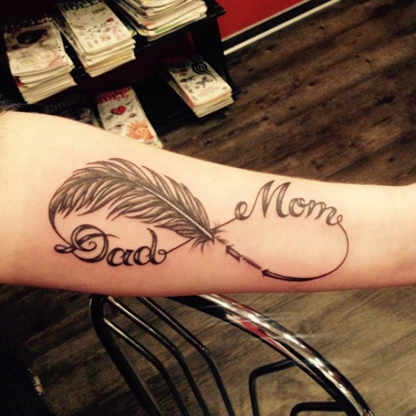 MOM  DAD  ARROW   CRAZY INK TATTOO  BODY PIERCING in Raipur India