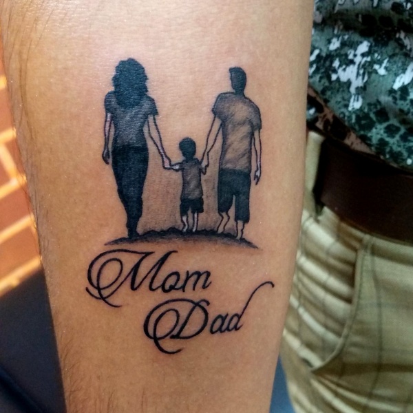 mom and dad tattoos