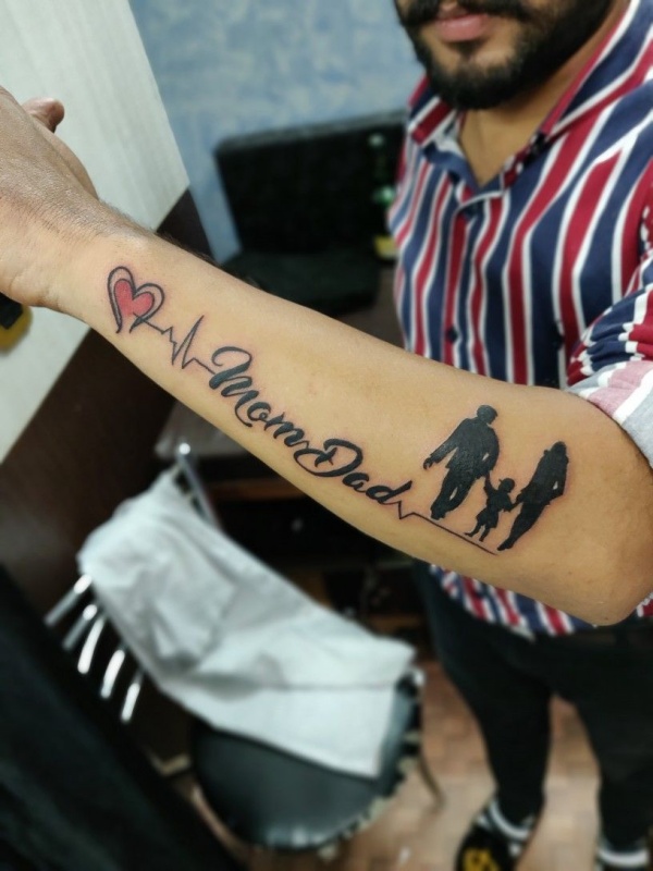 mom and dad tattoos